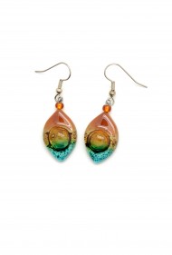 Small Glass Drop Earrings